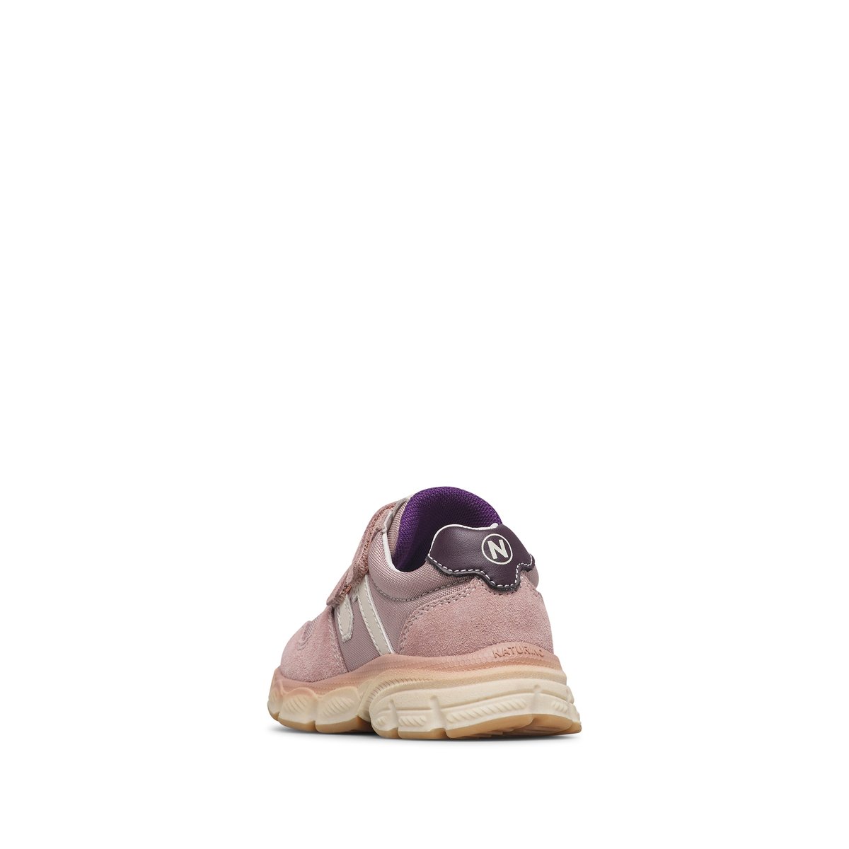 Sneakers en daim et tissu MIZOLE VL. blanc-rose-violet, NATURINO