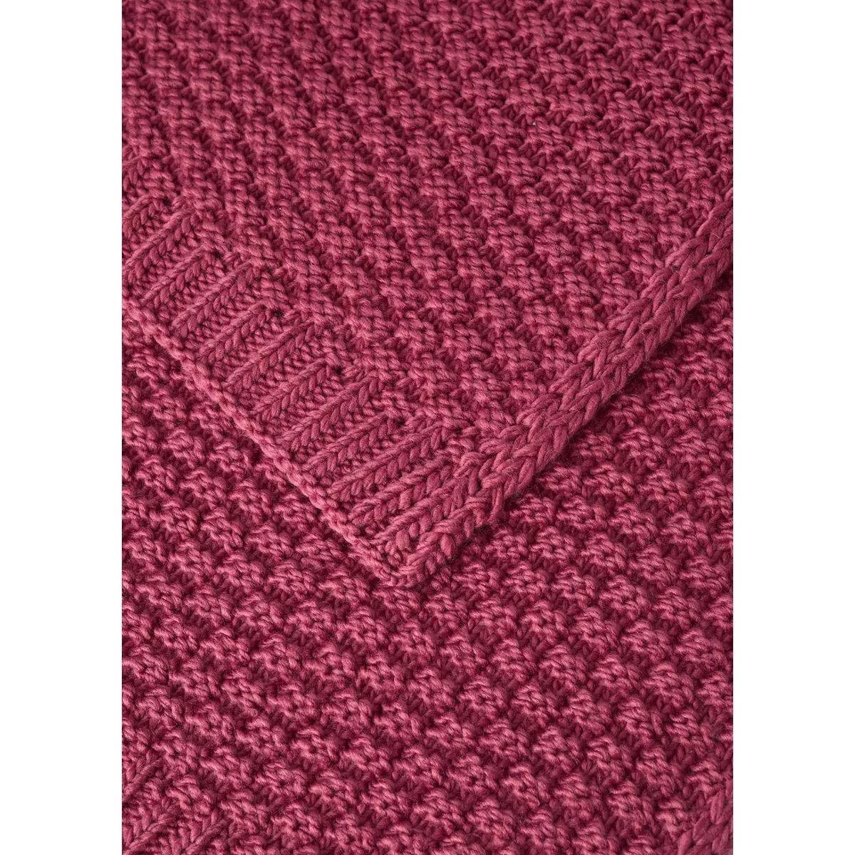 Couverture texturée crochet corail, MANGO HOME