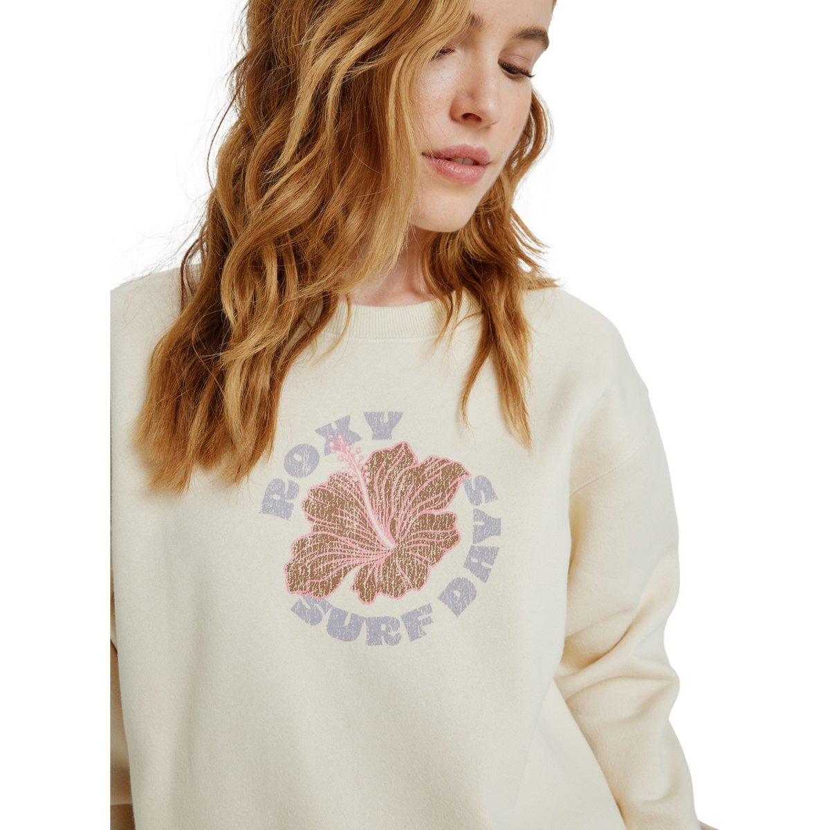 Sweat SURF STOKED BRUSHED. beige parchment, ROXY