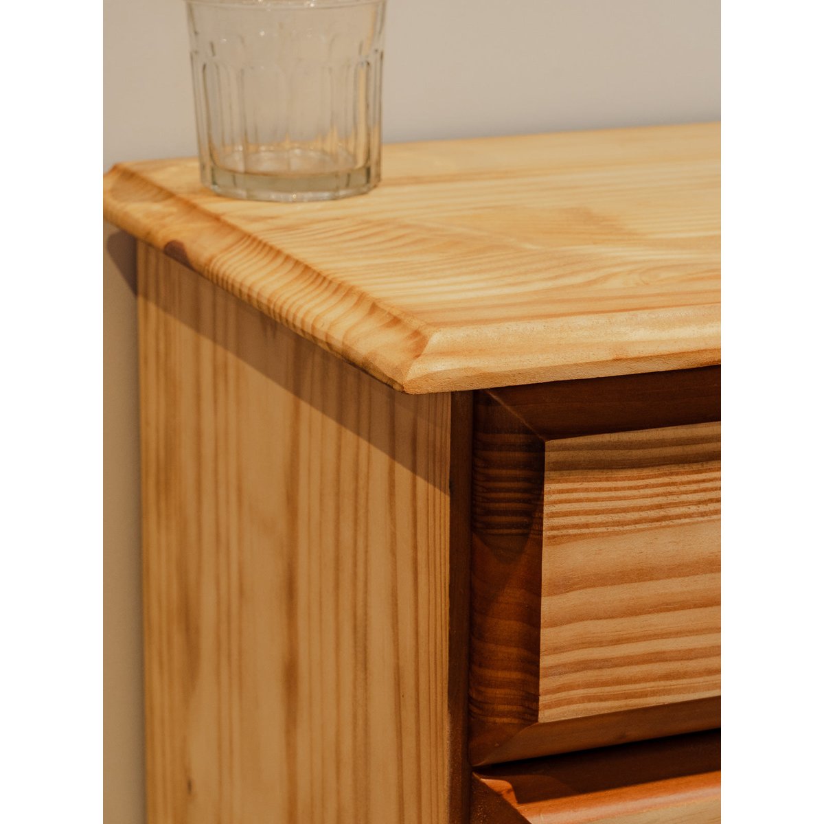 Commode en bois brut Garance N°616 - Bon état bois clair, DEBONGOUT
