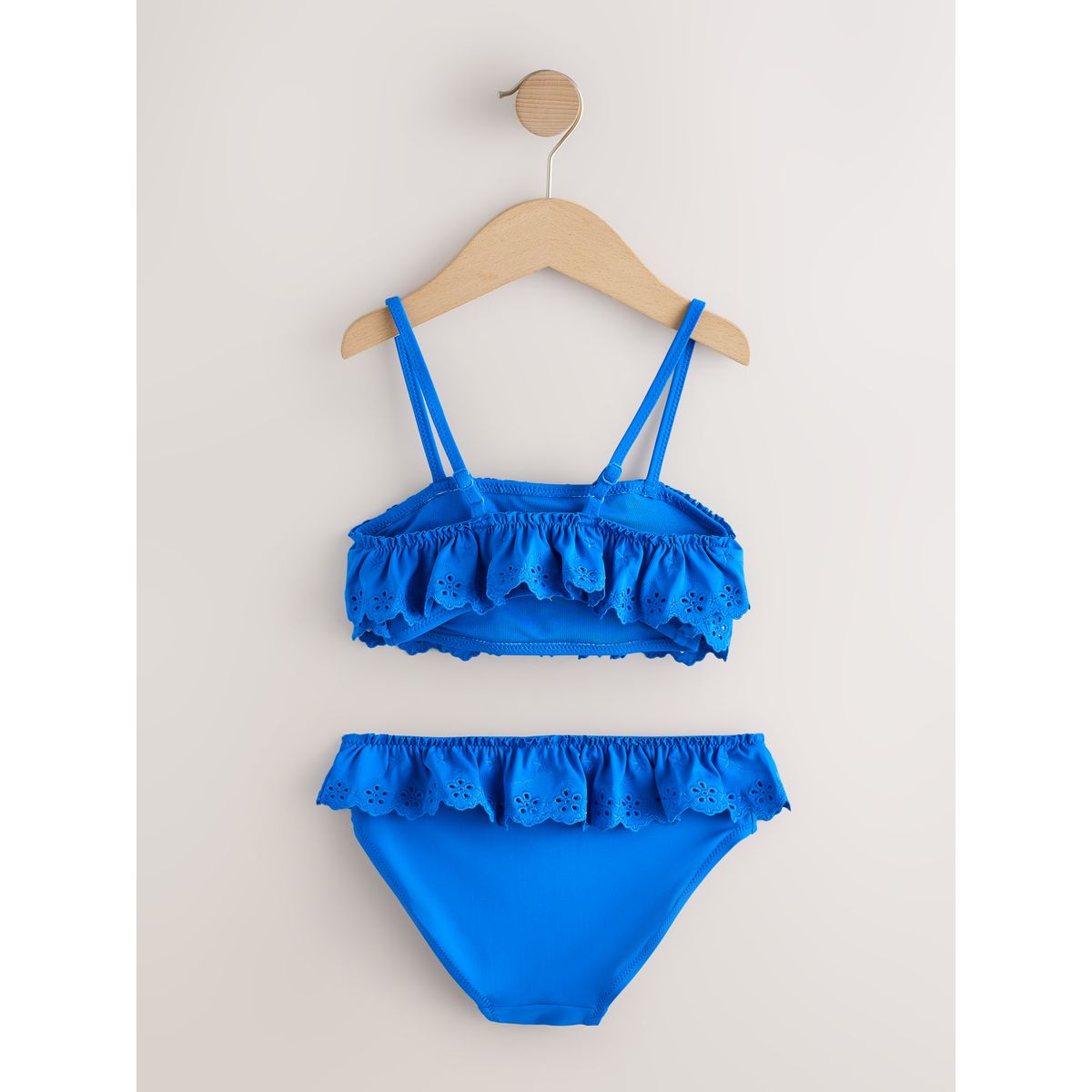 Bikini volanté bleu cobalt, NEXT