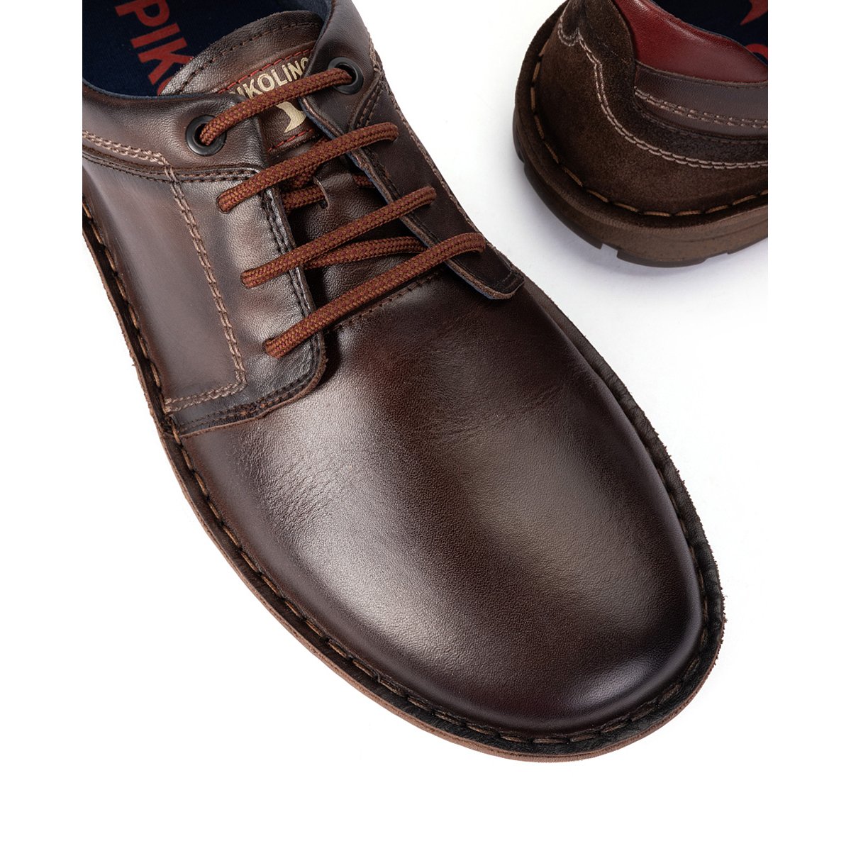 Chaussures à lacets cuir Baeza olmo, PIKOLINOS