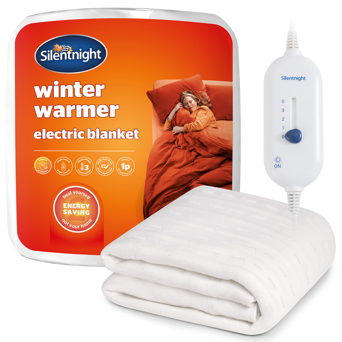 Super King Winter Warmer Electric Blanket white, SILENTNIGHT