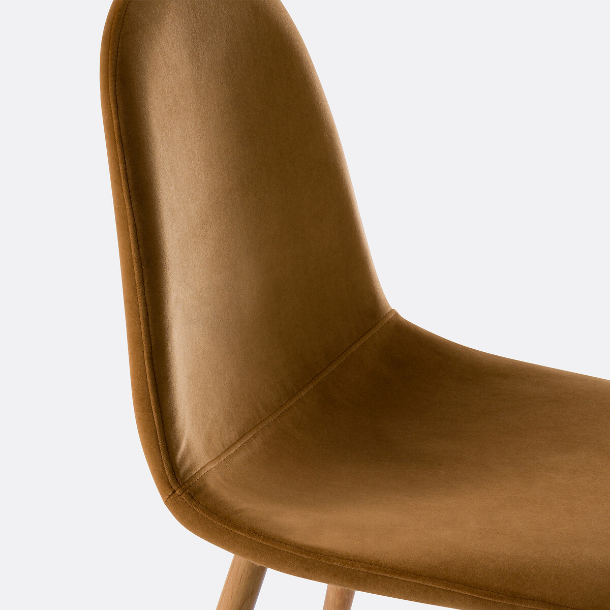 Set of 2 Polina Velvet Chairs gold ocher, LA REDOUTE INTERIEURS