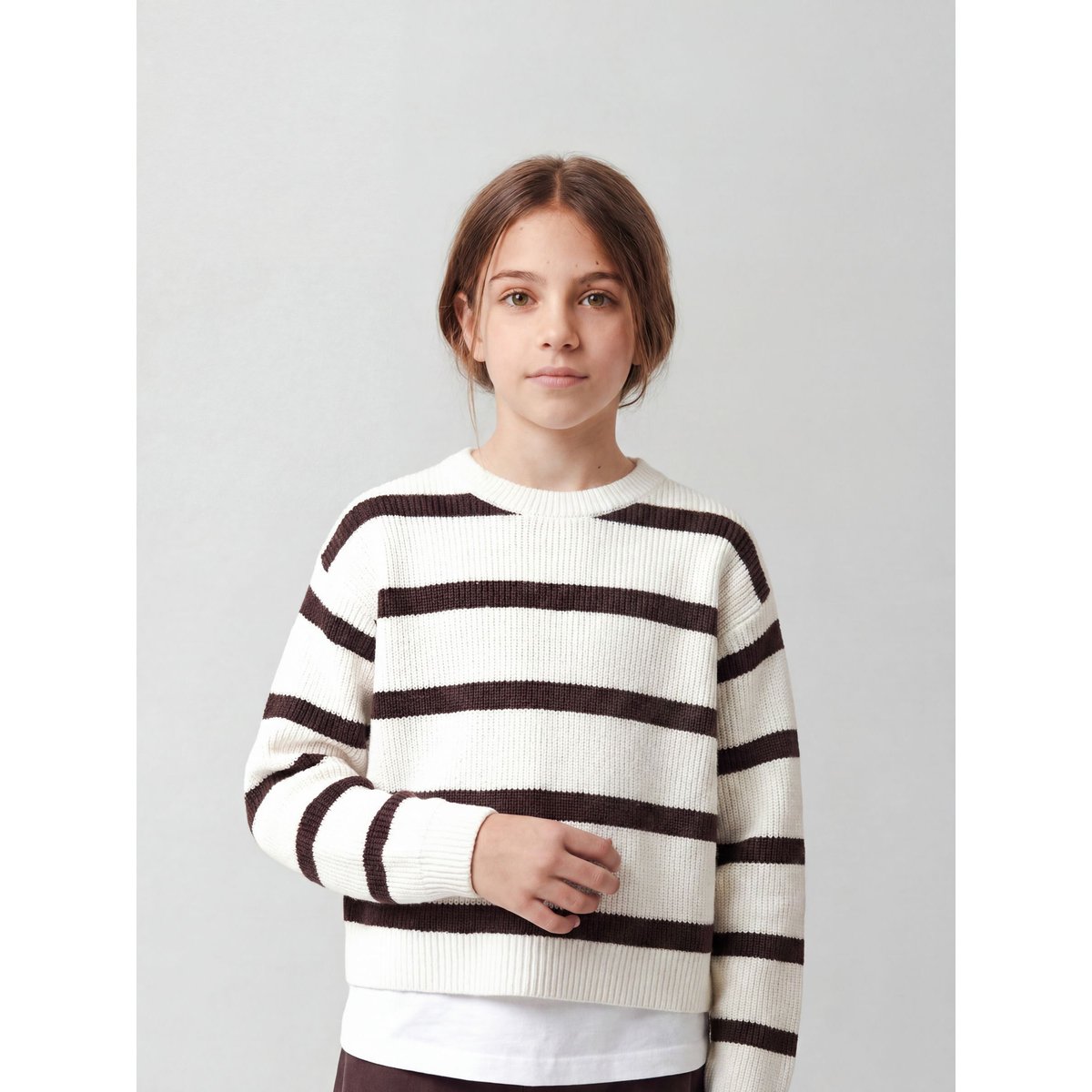 Pull En Maille blanc - cloud dancer4, NAME IT