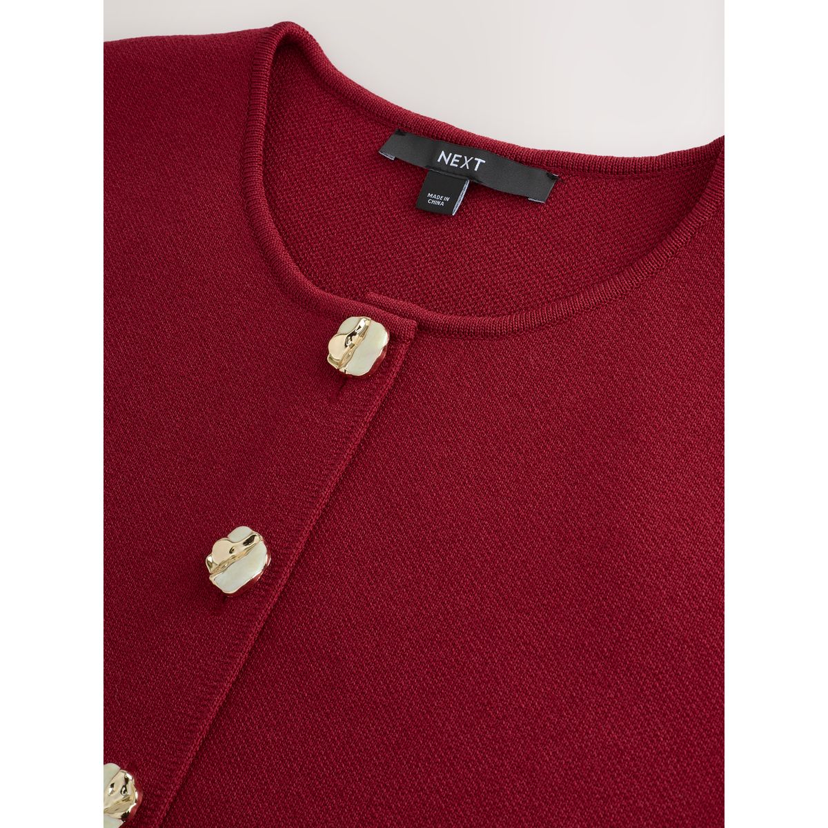 Gilet de costume habillé boutonné devant rouge cerise, NEXT