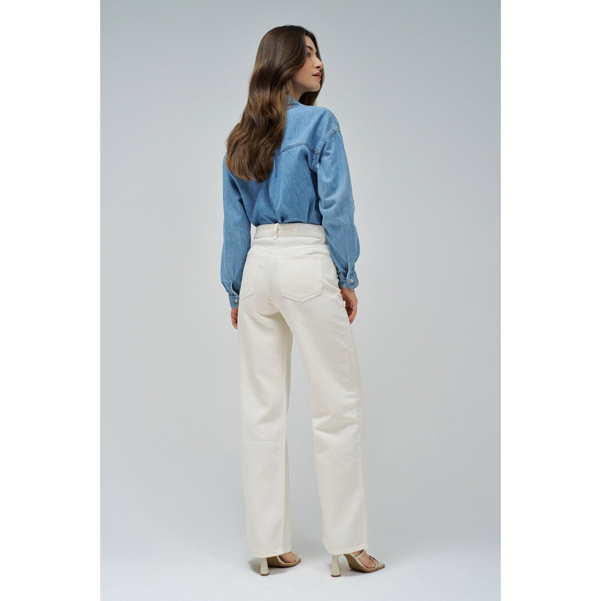 JEAN WIDE LEG beige, SALSA JEANS