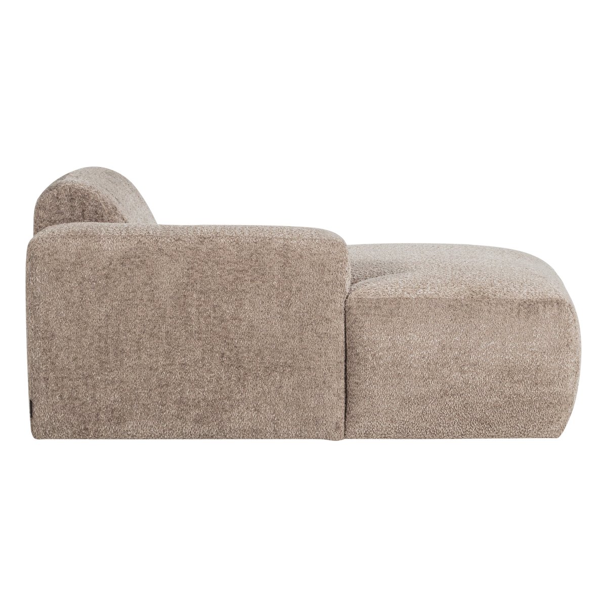 Élément chaise longue gauche laine MOJO BASE sable foncé, WOOOD