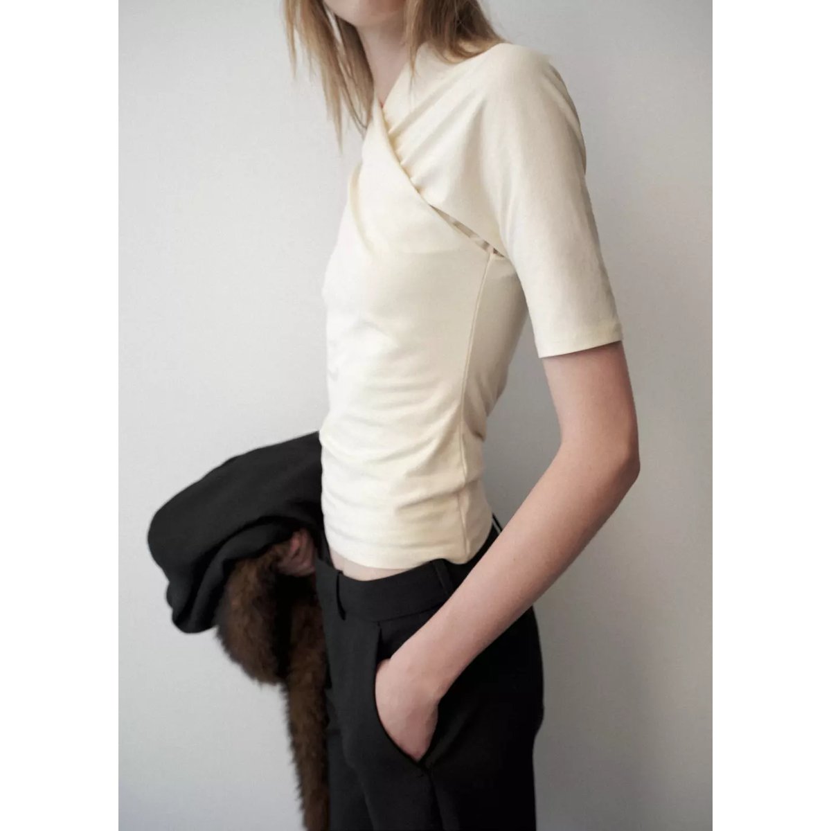 T-shirt devon écru, MANGO