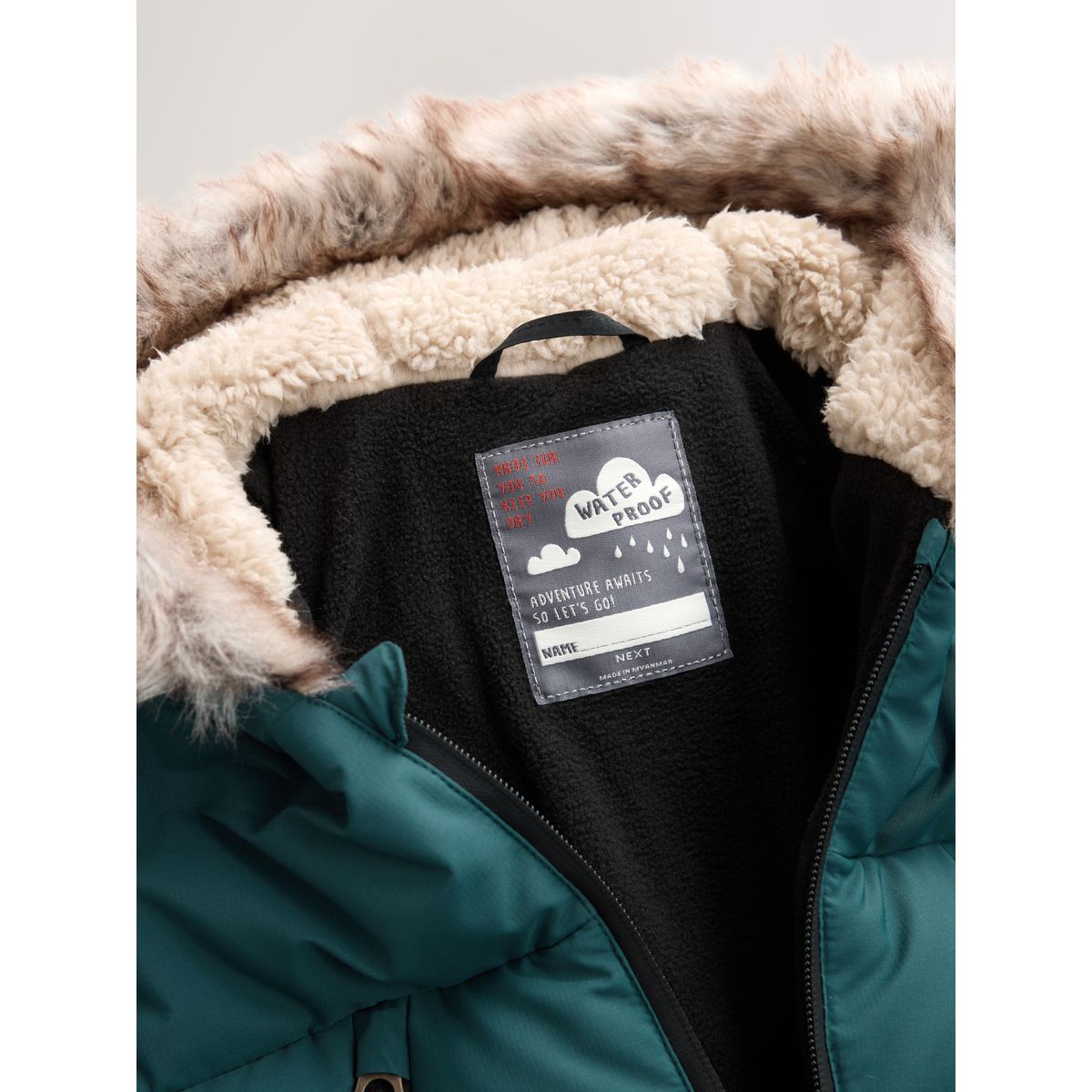 Combinaison de ski rembourrée imperméable vert, NEXT