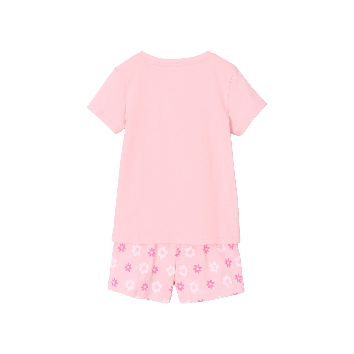 Pyjashort manches courtes rose pâle, VERTBAUDET