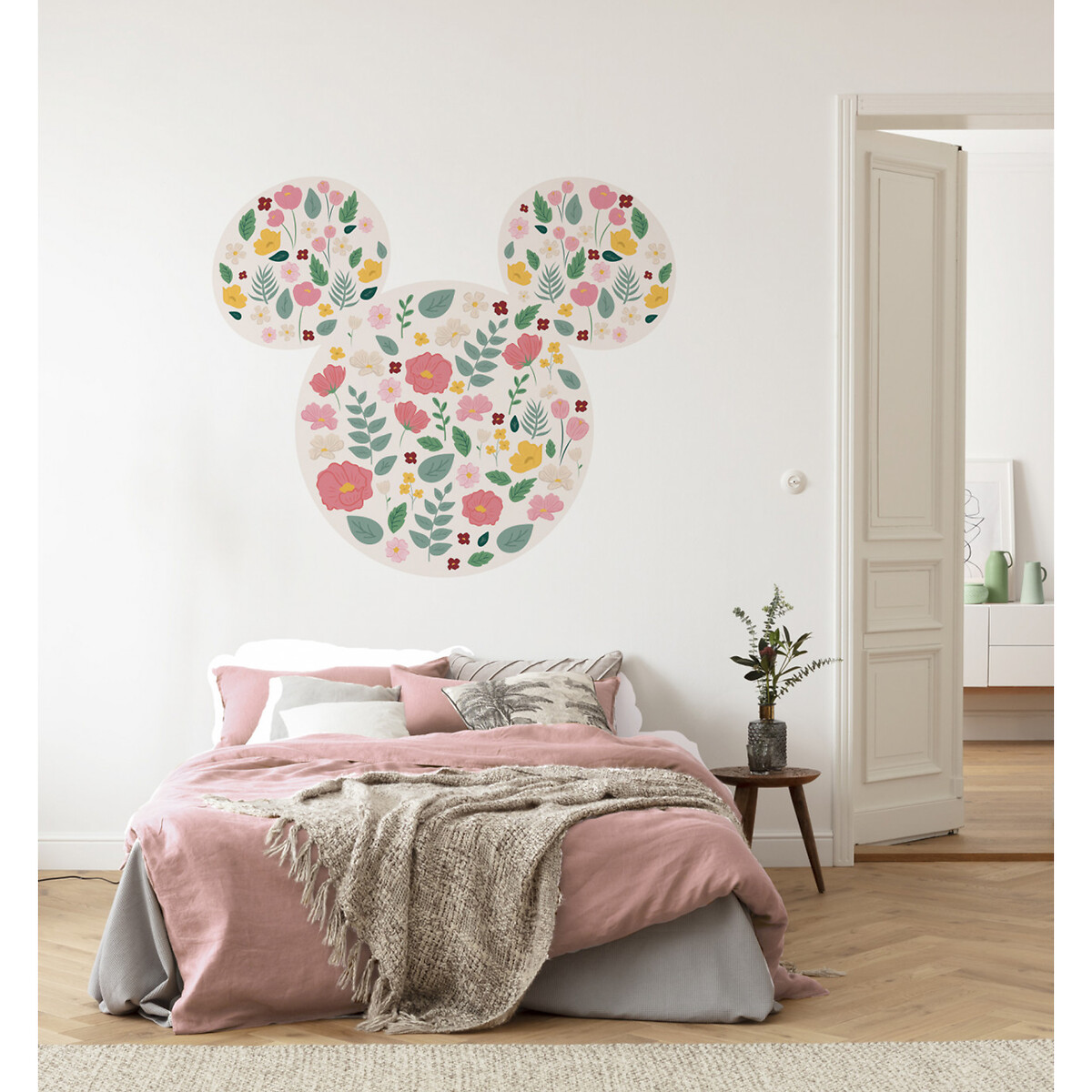 Papel de parede DOT, Mickey Head Wildflowers, da Interelife multicolor, INTERELIFE