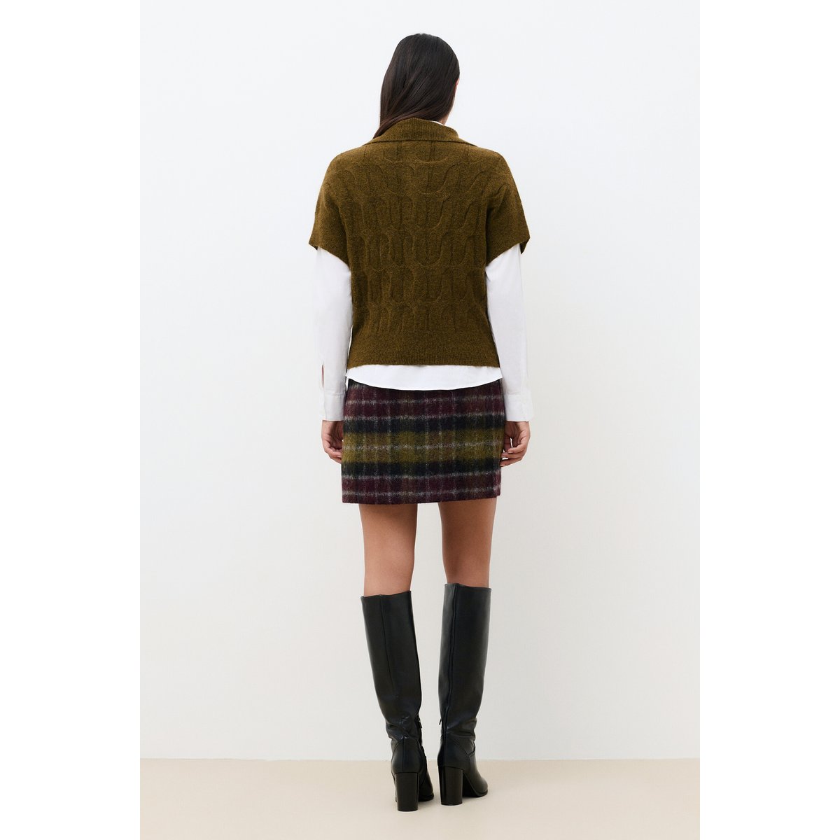 Pull sans manche MTANIS vert kaki, CAROLL