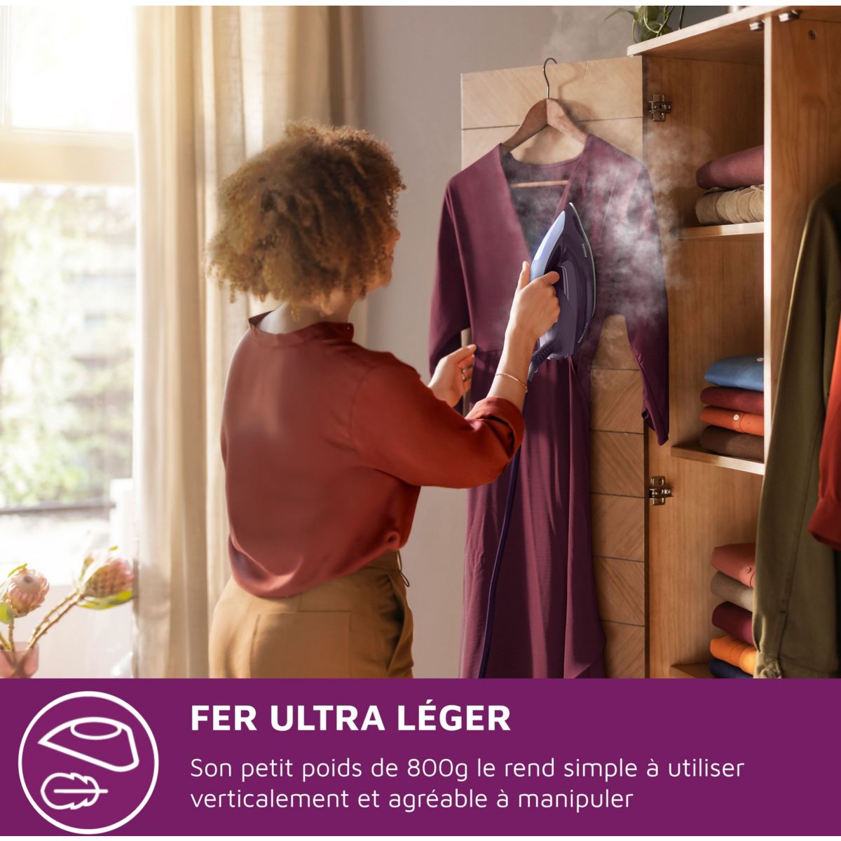 Centrale vapeur PSG7050/30 mauve 1,8L violet, PHILIPS