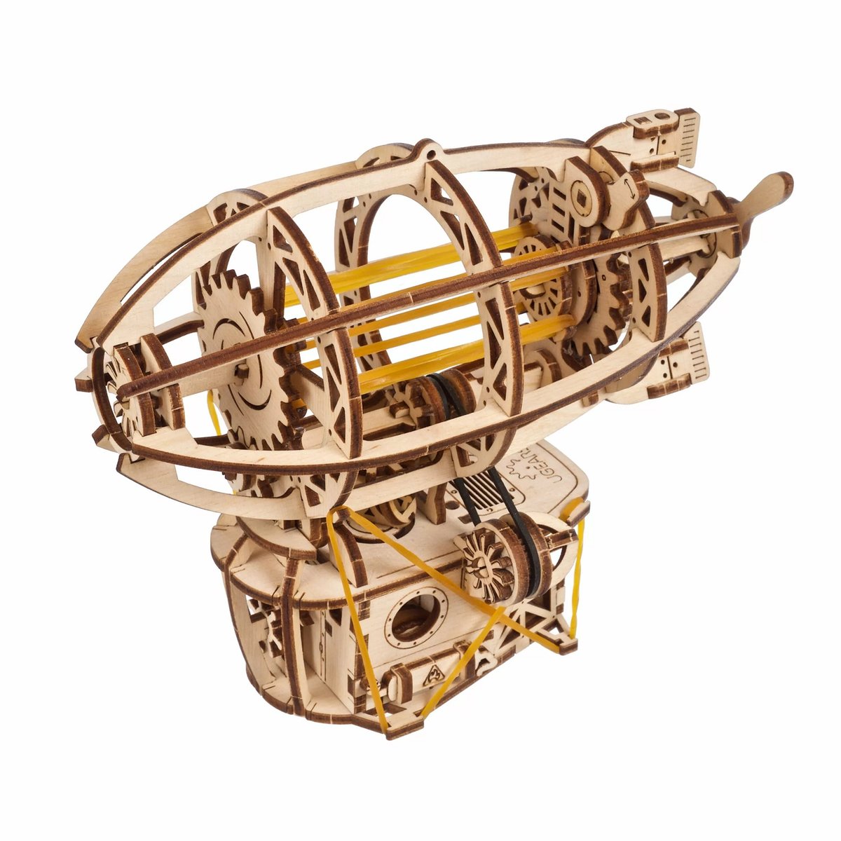Puzzle 3D Mini Dirigeable Steampunk beige, UGEARS