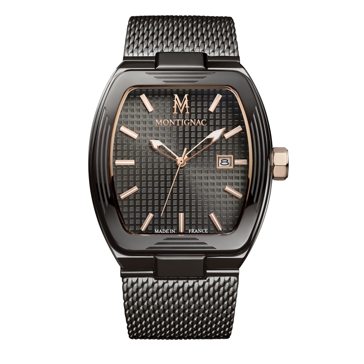 Montre Analogique  TONNEAU anthracite anthracite anthracite, MONTIGNAC
