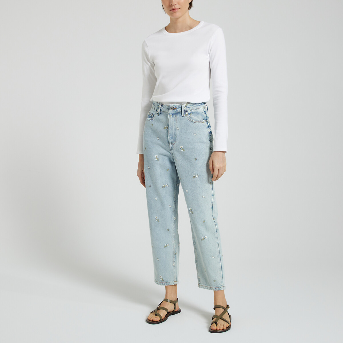 T-shirt L'Iconique, manches longues blanc, PETIT BATEAU