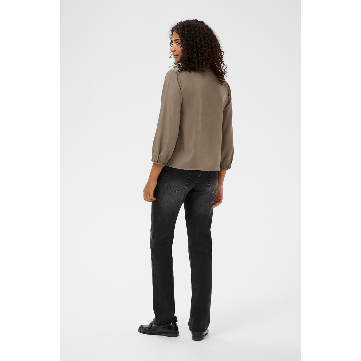 Blouse à manches longues gris morel, KAFFE