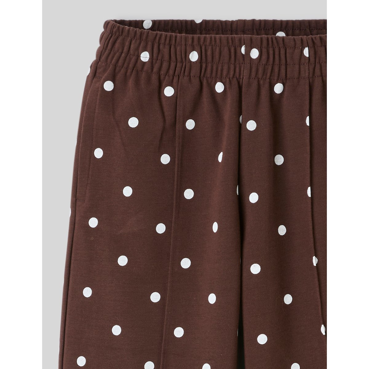 Pantalon jogging à pois marron foncée, BZB