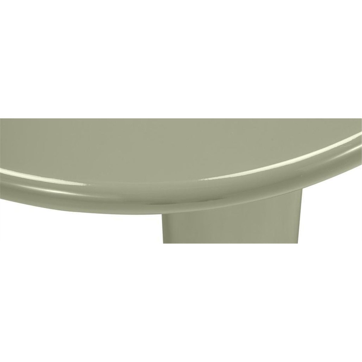Table basse ronde collection LECREL vert olive brillant, RECOLLECTION
