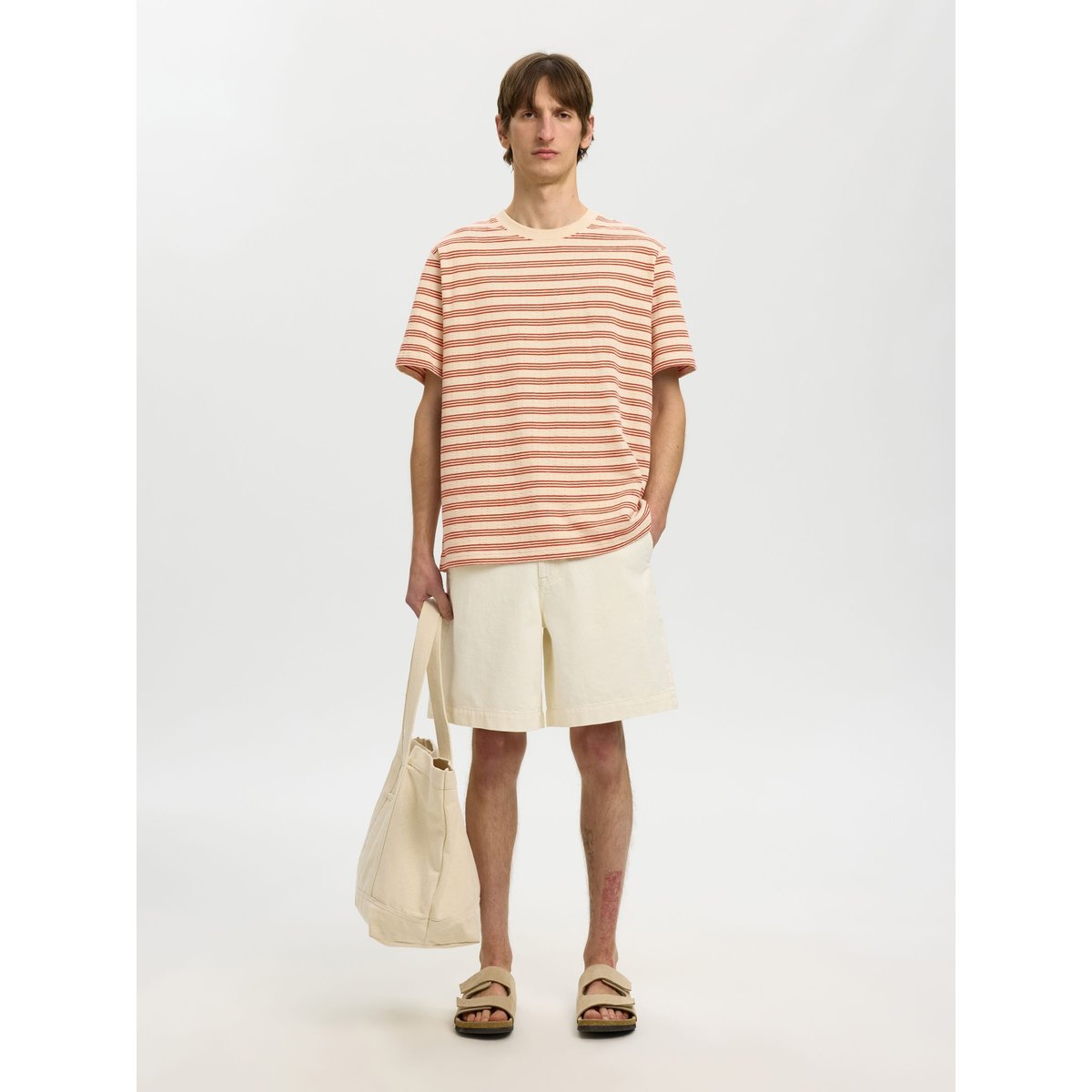 T-Shirt birch, SELECTED