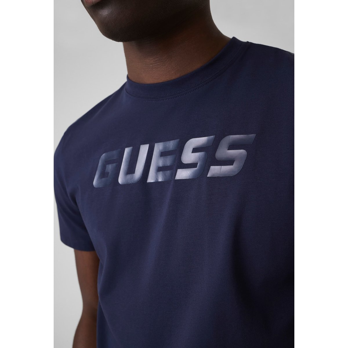 T-Shirt Avec Logo bleu foncé, GUESS