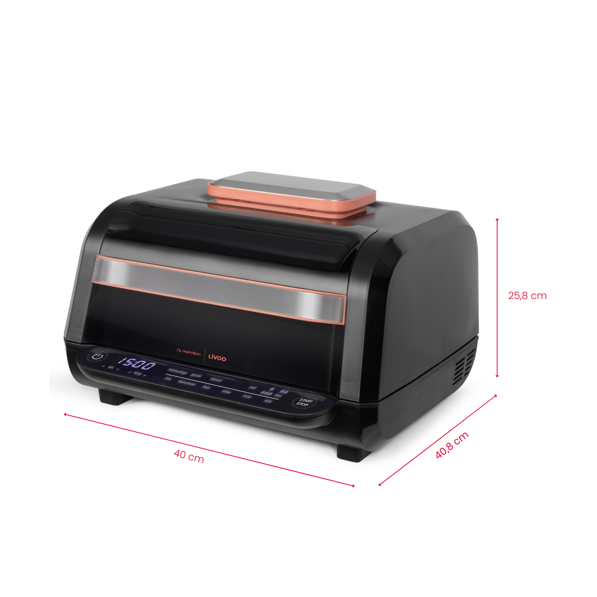Friteuse sans huile & Grill 6 L - Livoo x Marmiton couleur unique, LIVOO