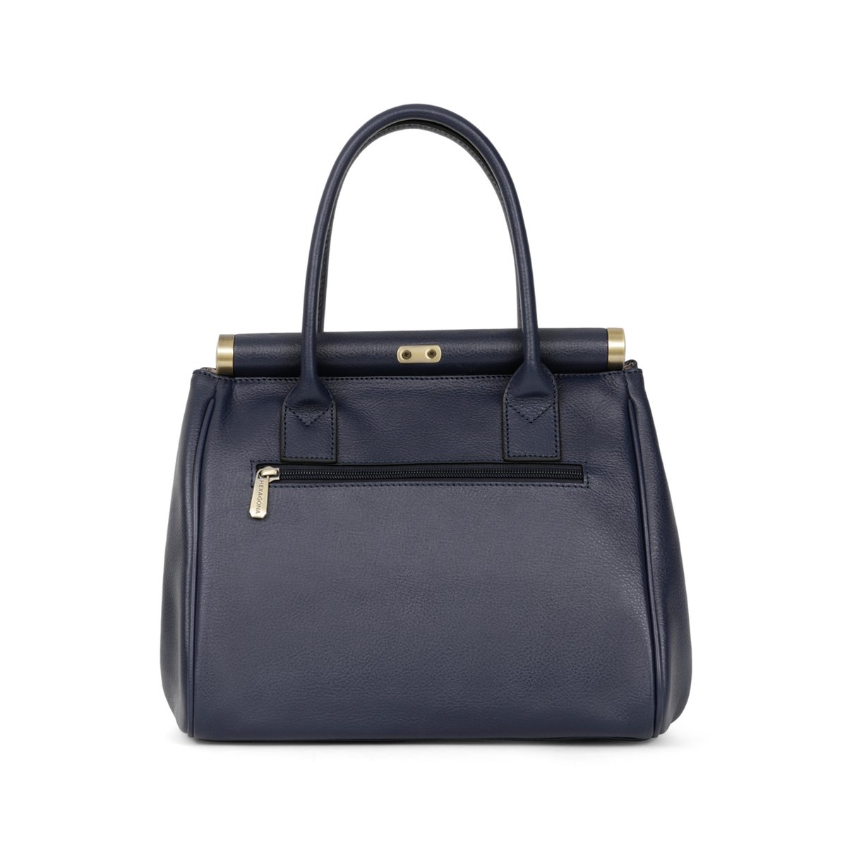 Sac porté main 2 poignées  RÉPUBLIQUE bleu marine, HEXAGONA