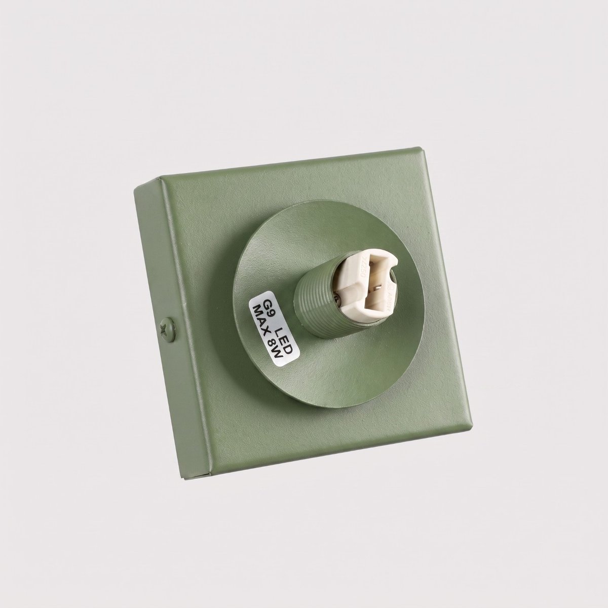 Plafonnier Acier Vert Olive G9 1 Yoli vert olive, EDEN