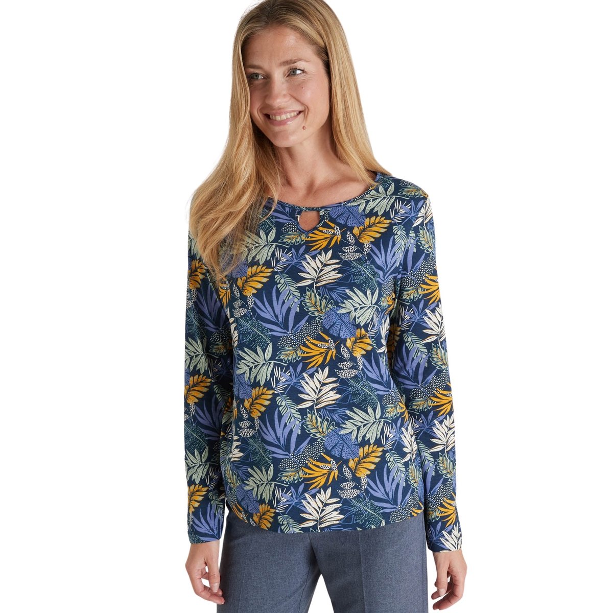Tee-shirt fantaisie imprimé prune, DAXON