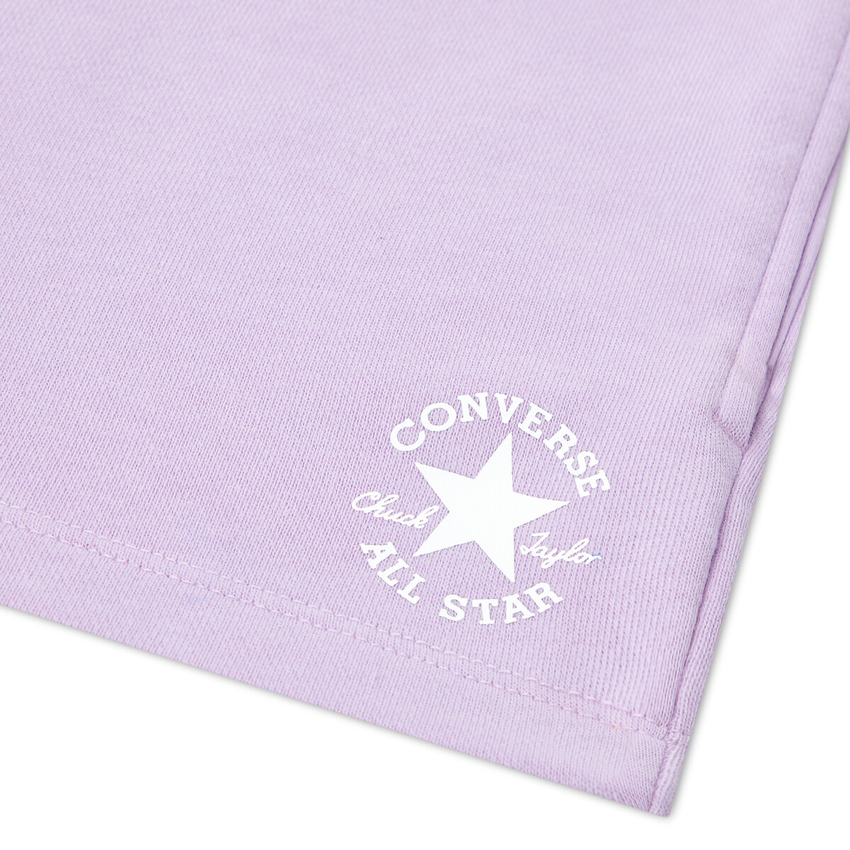 Shorts in felpa non grattata viola chiaro, CONVERSE