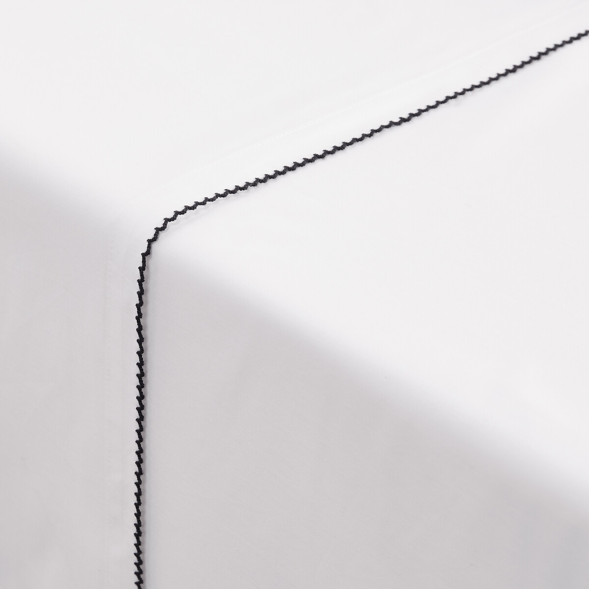 Drap plat percale pur coton, Dojo blanc, LA REDOUTE INTERIEURS