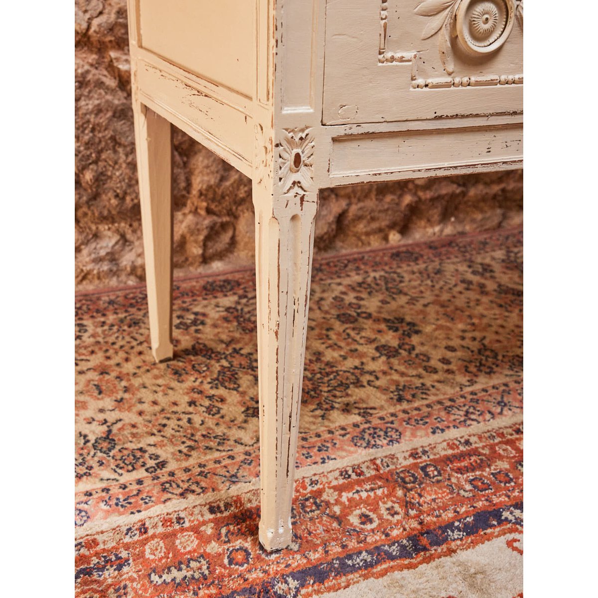 Commode en bois Garance N°674 - Bon état blanc, DEBONGOUT