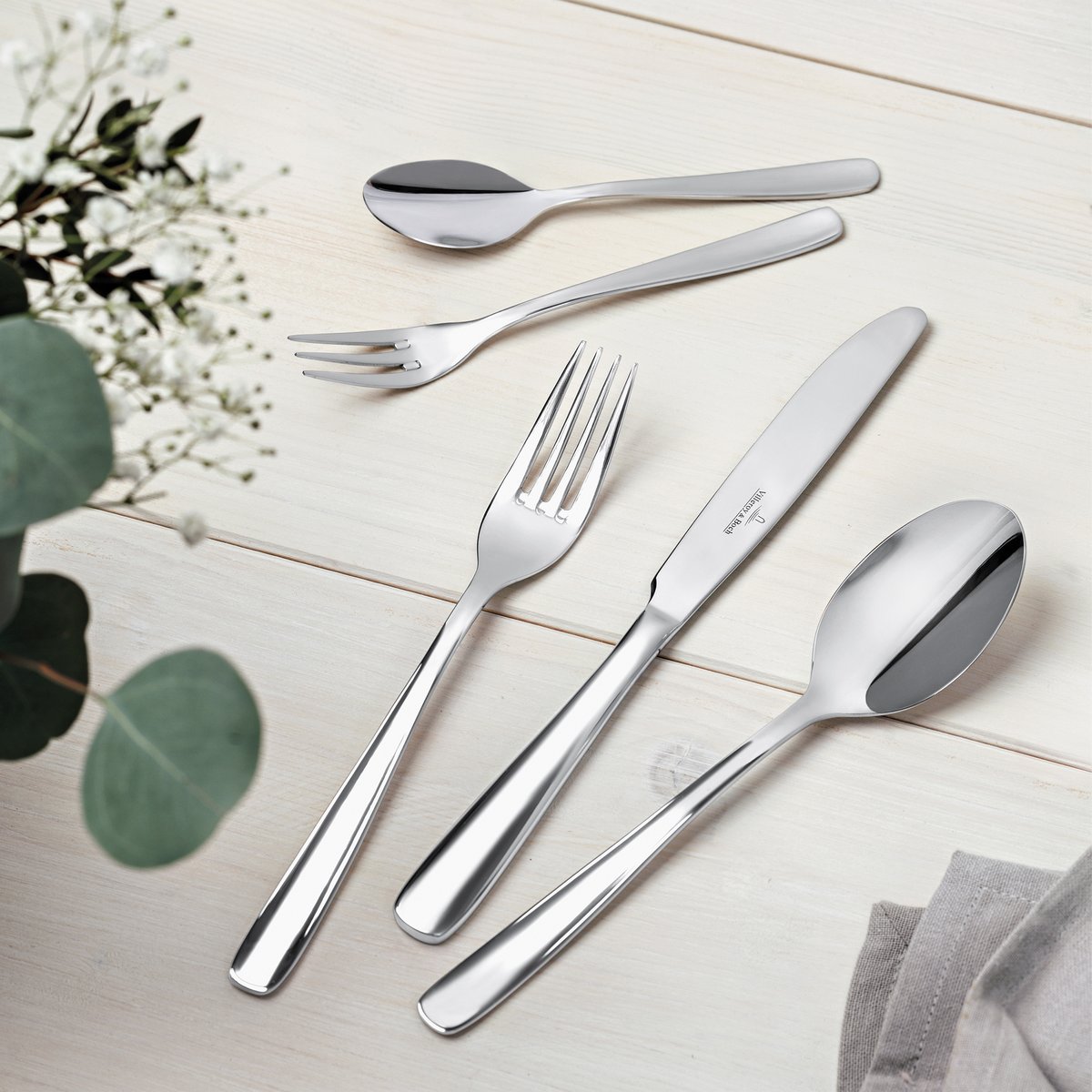 Ménagère 30Pcs. LIAM argent/platine, VILLEROY & BOCH