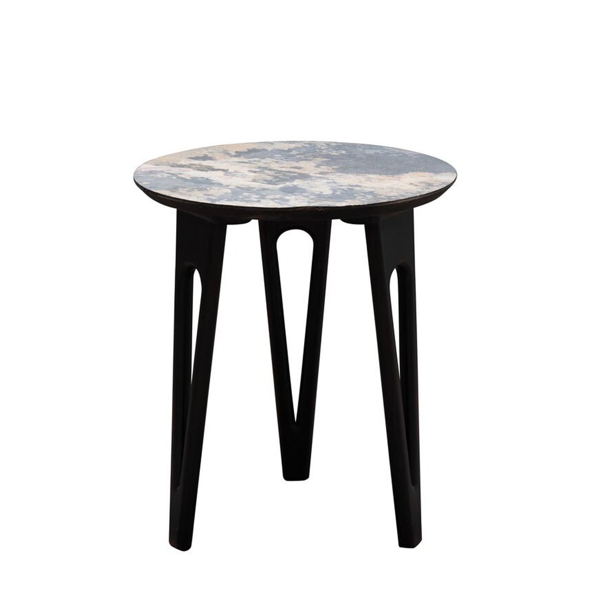 Table d'appoint en bois PIERRE bleu, CHEHOMA