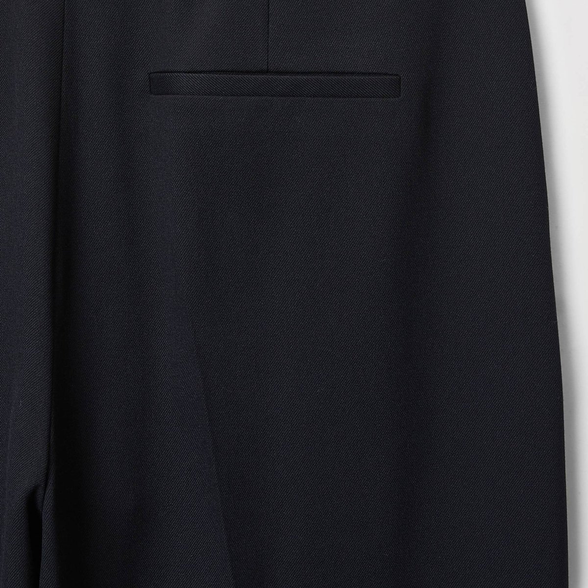 Pantalon large uni noir, MONOPRIX