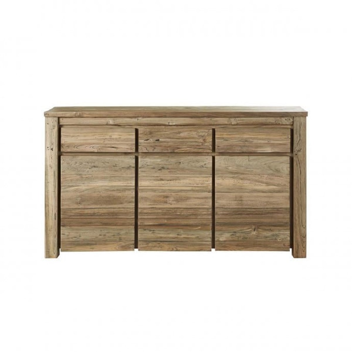 Commode en bois de teck recyclé 160 cm CARGO naturel, BERAH GETAH