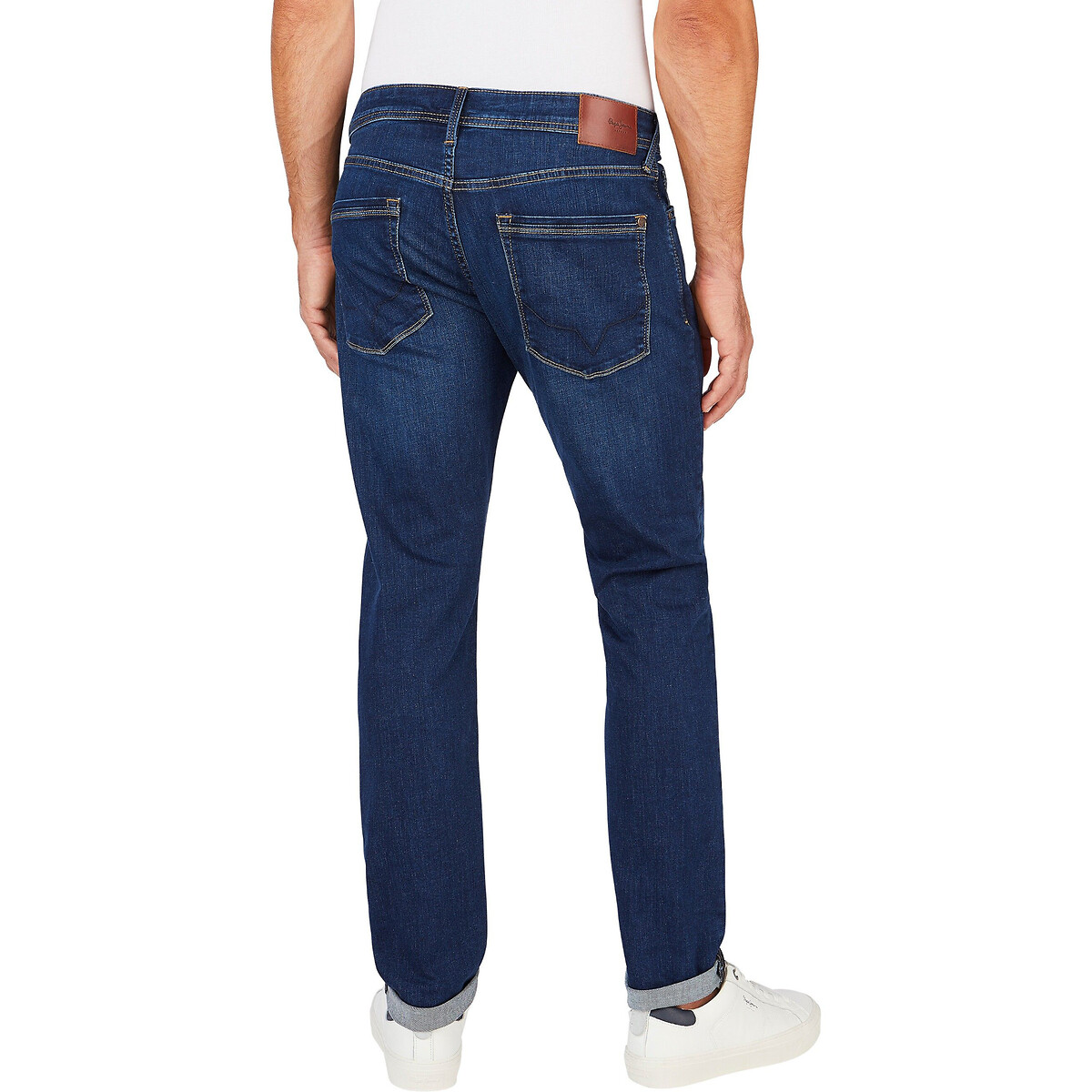 Jean droit Cash stretch bleu foncé, PEPE JEANS
