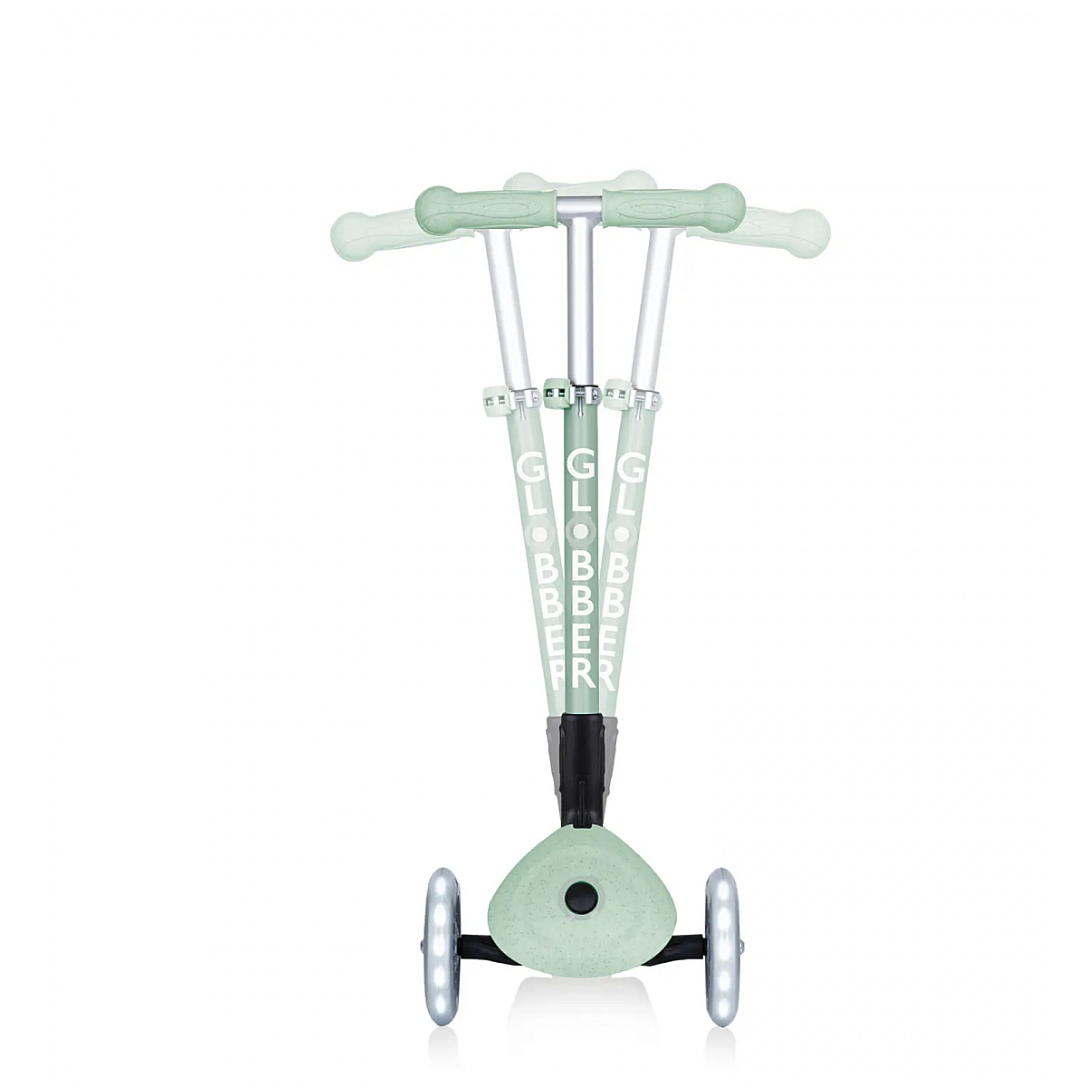 Trottinette 3 roues JUNIOR FOLDABLE LIGHTS ECO vert pistache, GLOBBER