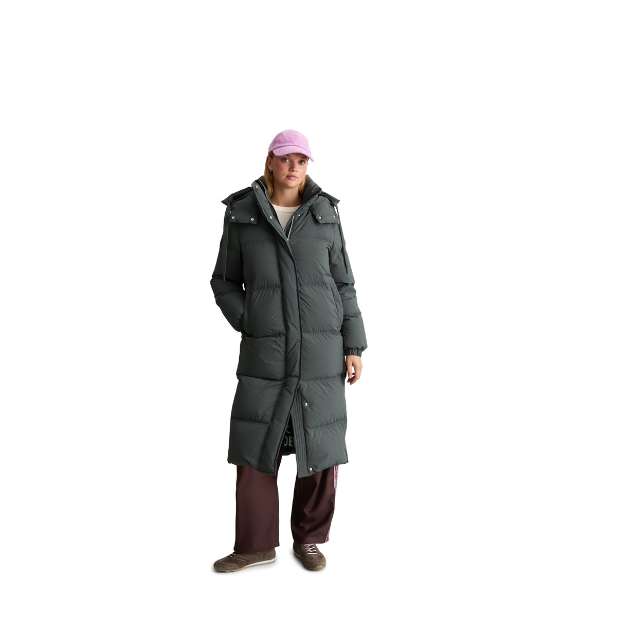 Manteau matelassé en duvet, coupe regular avec une surface hydrofuge gris, MARC O’POLO DENIM