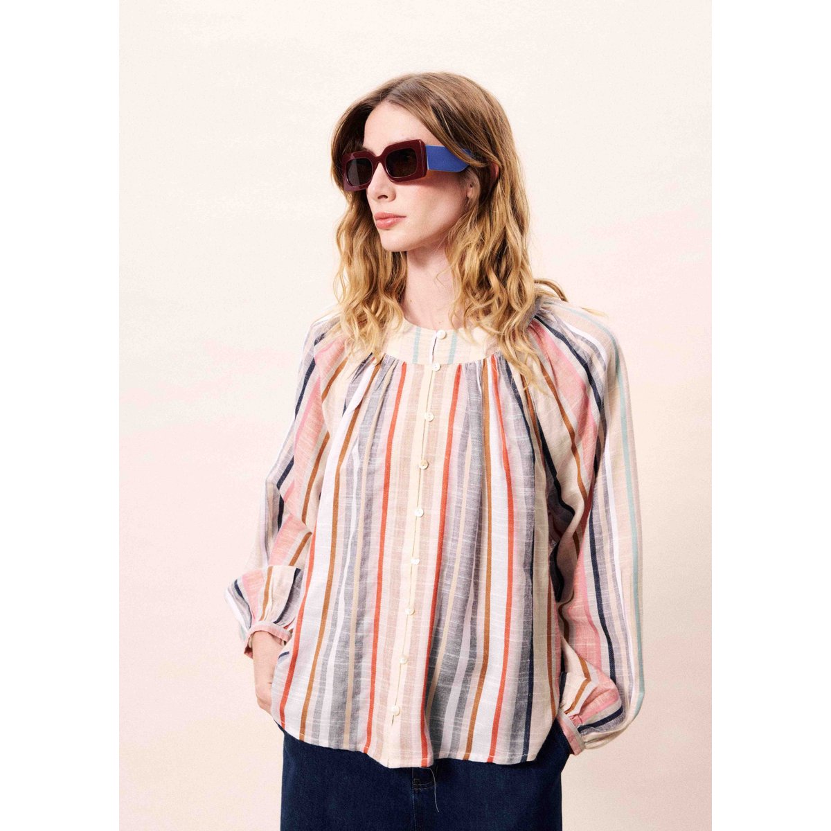 Chemise TURQUIN bleu jean, FRNCH