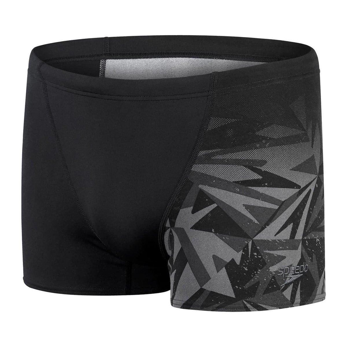 Short de bain motif/style géométrique noir, SPEEDO