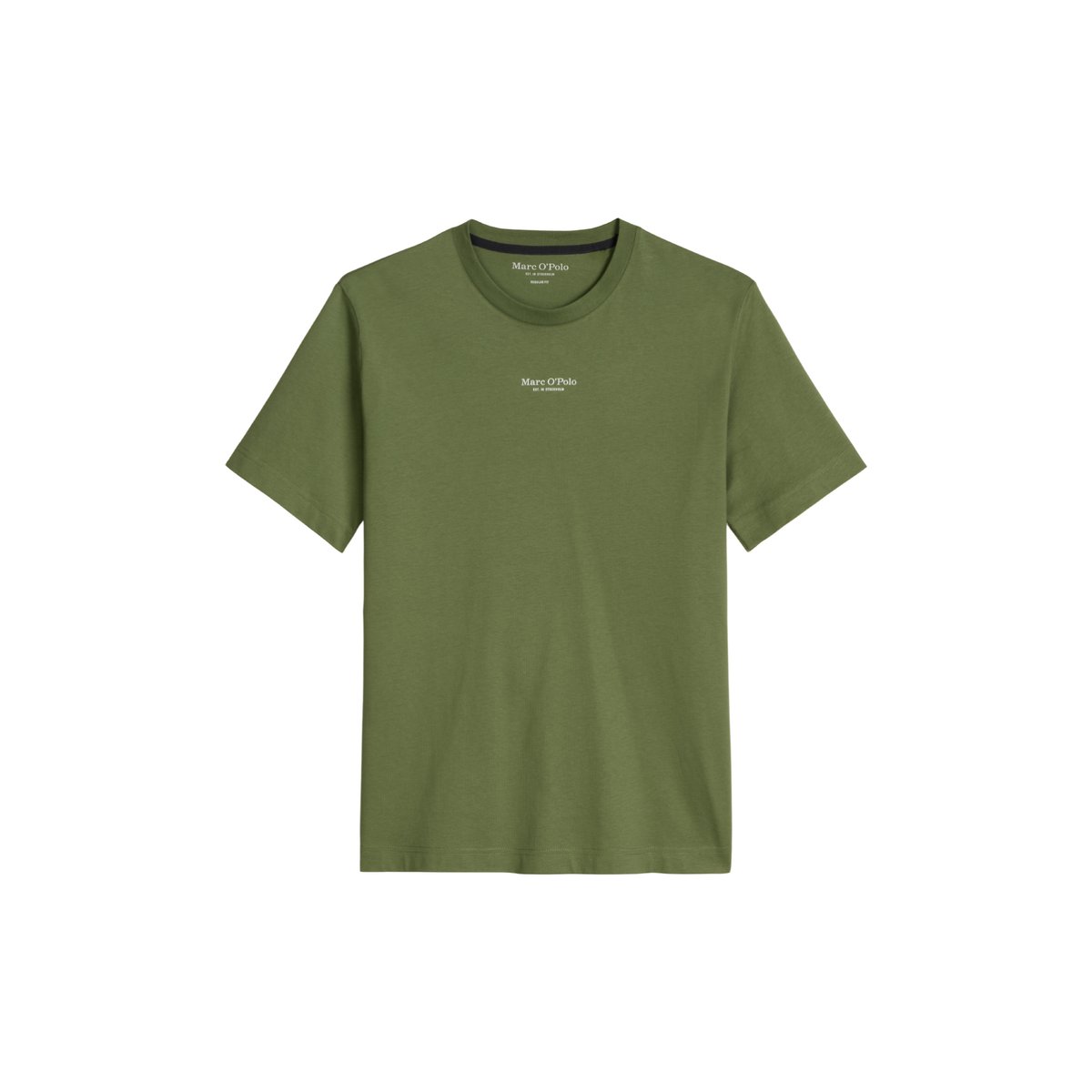 T-shirt regular en pur coton bio vert, MARC O'POLO