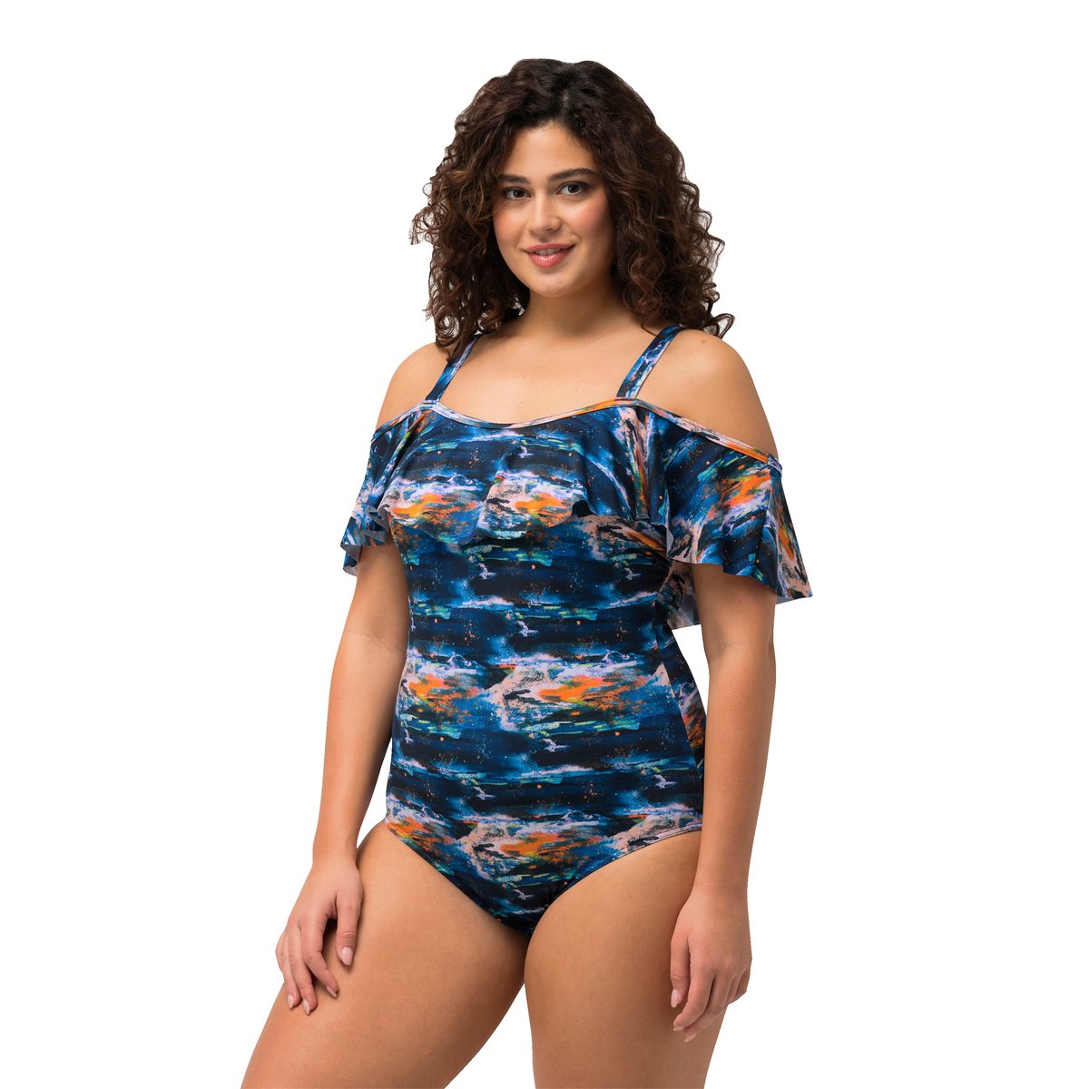 Maillot de bain à bonnets souples marine, ULLA POPKEN