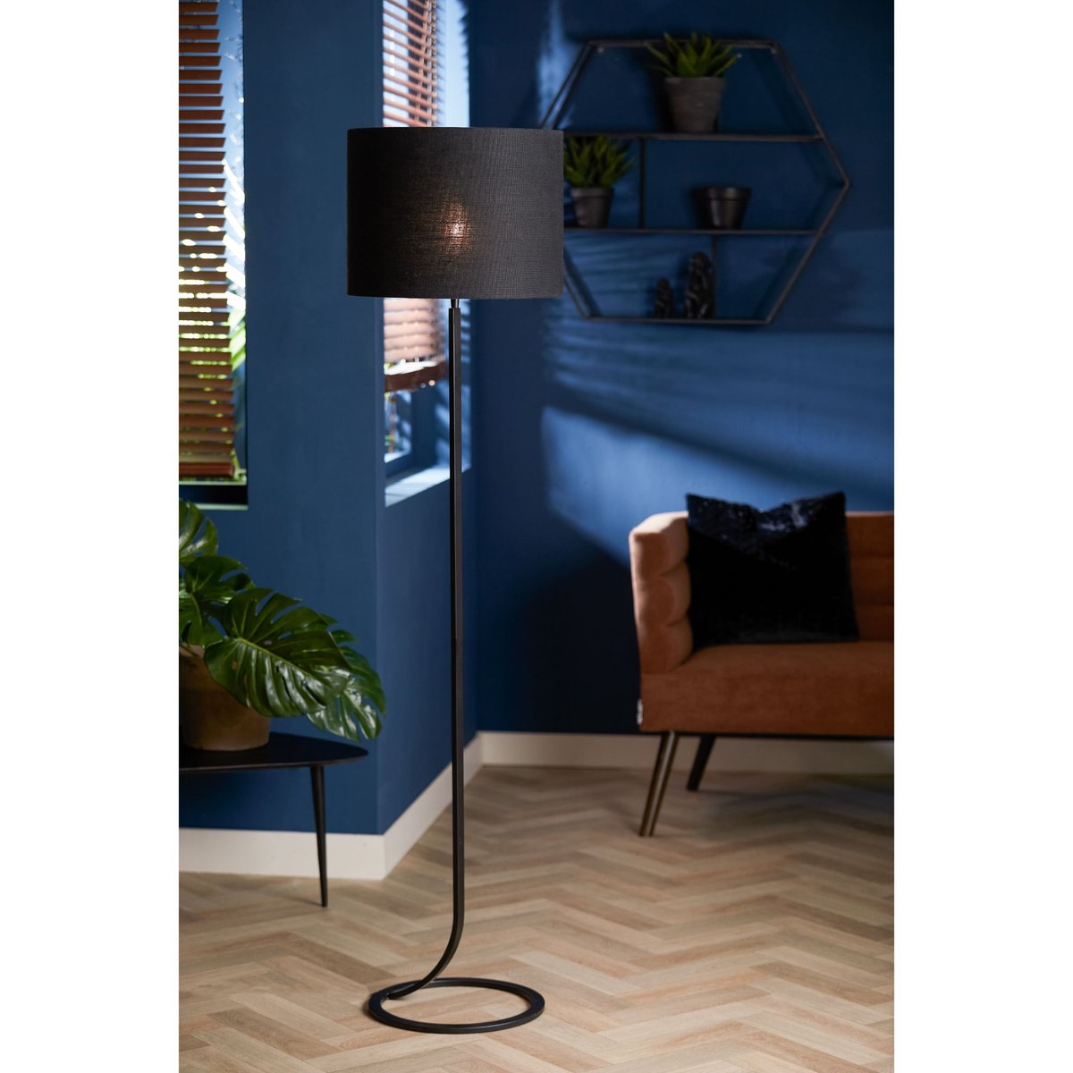 Abat-Jour Textiles LIVIGNO noir, LIGHT & LIVING