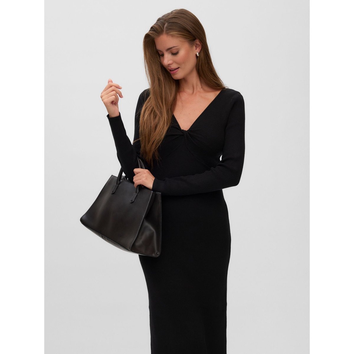 Robe En Maille noire - black, VERO MODA