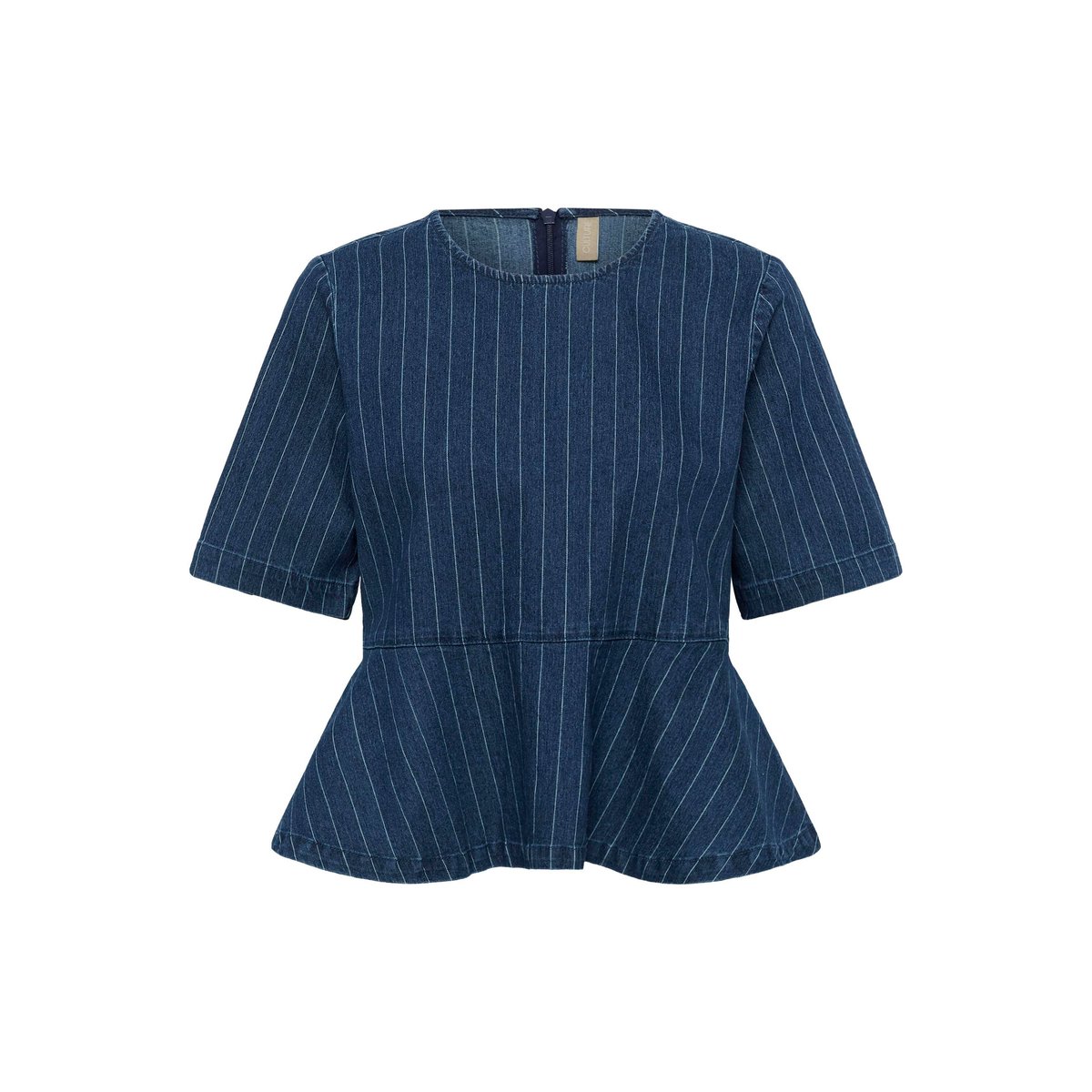 Blouse à manches courtes bleu dark blue wash, CULTURE