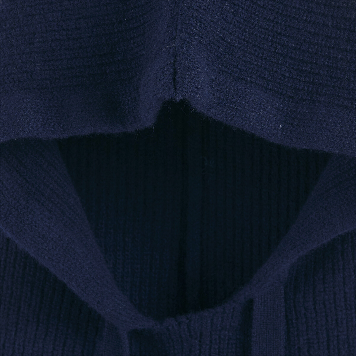 Passamontagna in misto lana/cashmere blu marino, LA REDOUTE COLLECTIONS