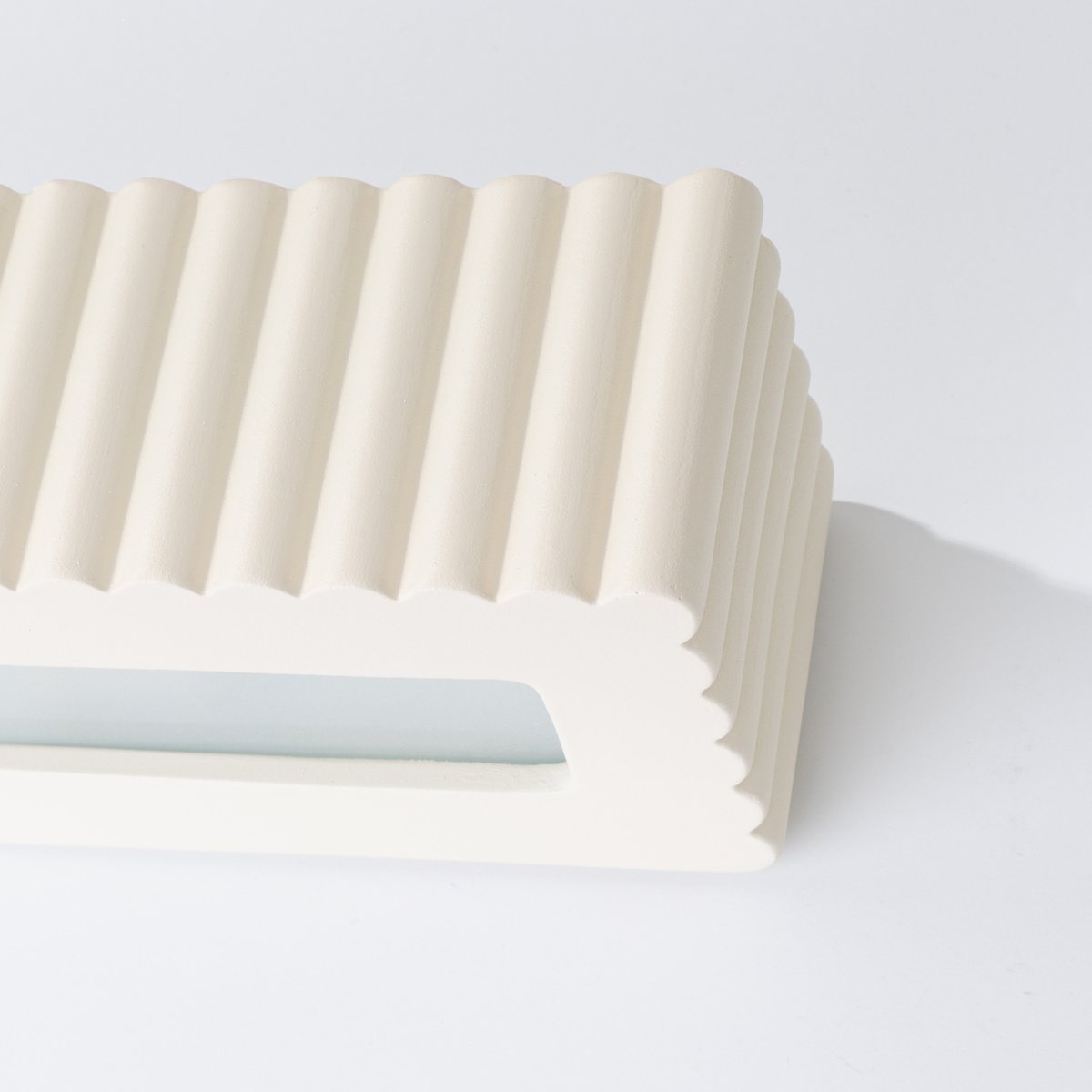 Applique murale Céramique Beige E27 1 Rigata beige, EDEN
