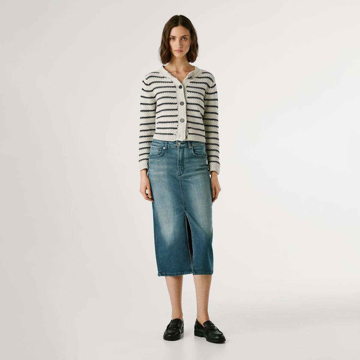 Jean Coupe Skinny, Taille Moyenne - Regent authentic smoke blue powerflex, PEPE JEANS